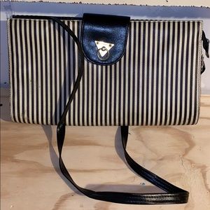 Striped fashion bag